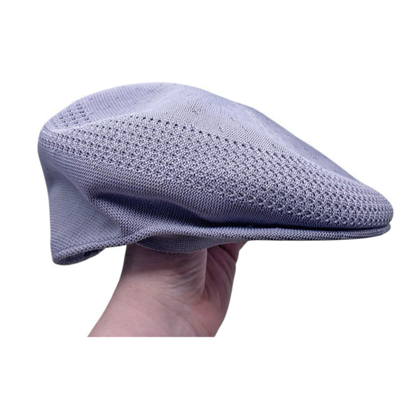 Kangol Cap Tropic 504 Ventair 0290BC Silver Gray Vented Knit Hat Mens Large - Picture 4 of 16